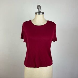 Alice + Olivia Red Short Sleeve Tee